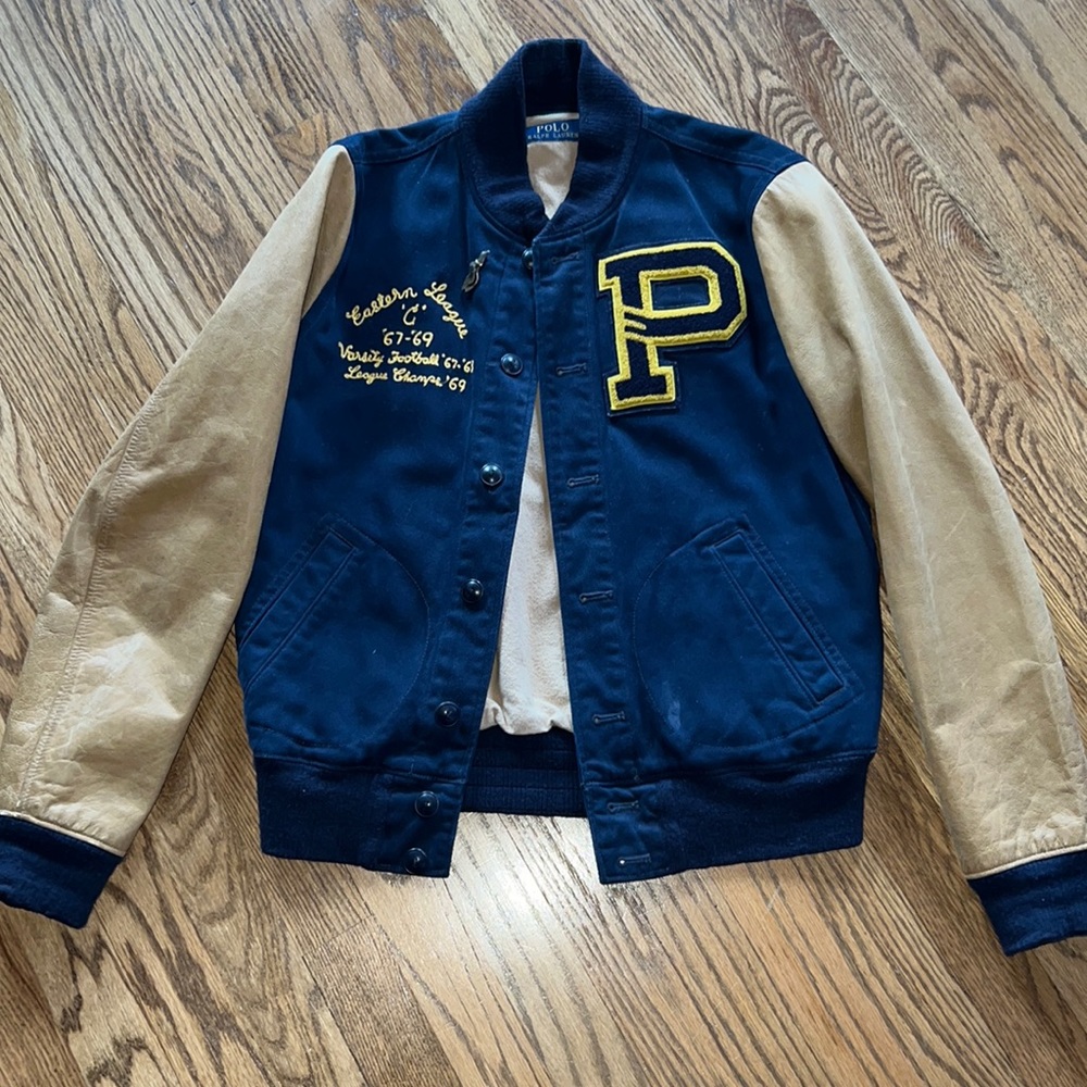 POLO Ralph Lauren Women’s Varsity Jacket Size 6 Practically New
